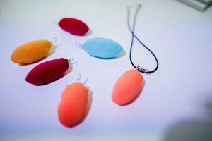 Stress pendants on a table