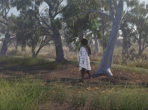 A scene from an animated Indigenous story