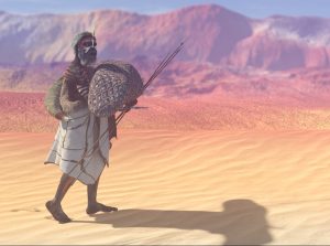 A scene from an animated Indigenous story