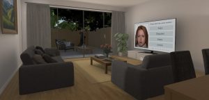 Virtual reality living room