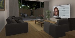 Virtual reality living room