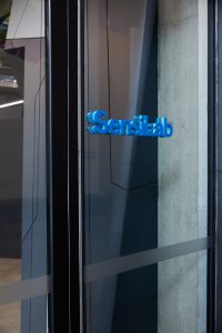 SensiLab sign on door to laboratory