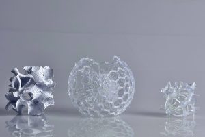 3 different 3D printed forms