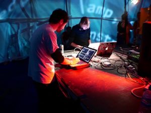 Shelly Knotts and Holger Ballweg live coding