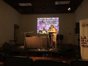 Shelly Knotts giving talk