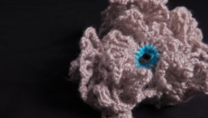 Crocheted abstract form