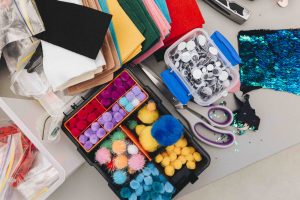 Crafting items in boxes