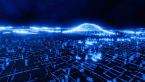 A aerial view of medieval Angkor in an X-ray style